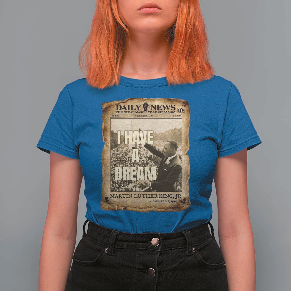 I Have A Dream Martin Luther King MLK Day T Shirt For Women March On Washington Black History