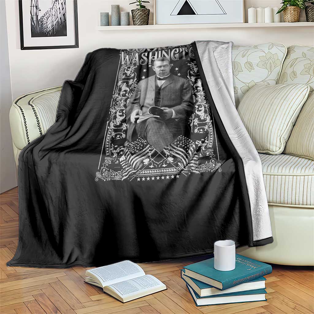 Booker Taliaferro Washington Throw Blanket African American Educator Black History