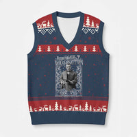 Booker Taliaferro Washington V-Neck Knit Sweater Vest African American Educator Black History