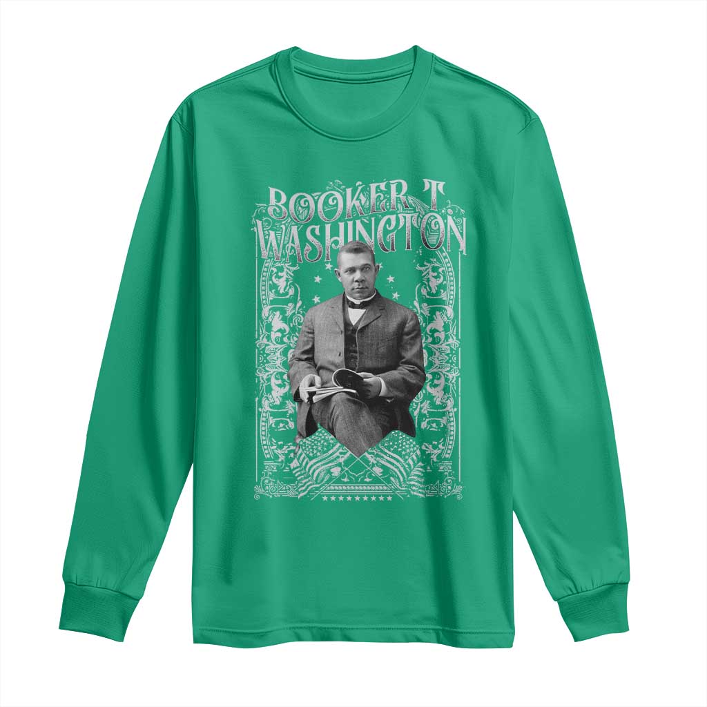 Booker Taliaferro Washington Long Sleeve Shirt African American Educator Black History