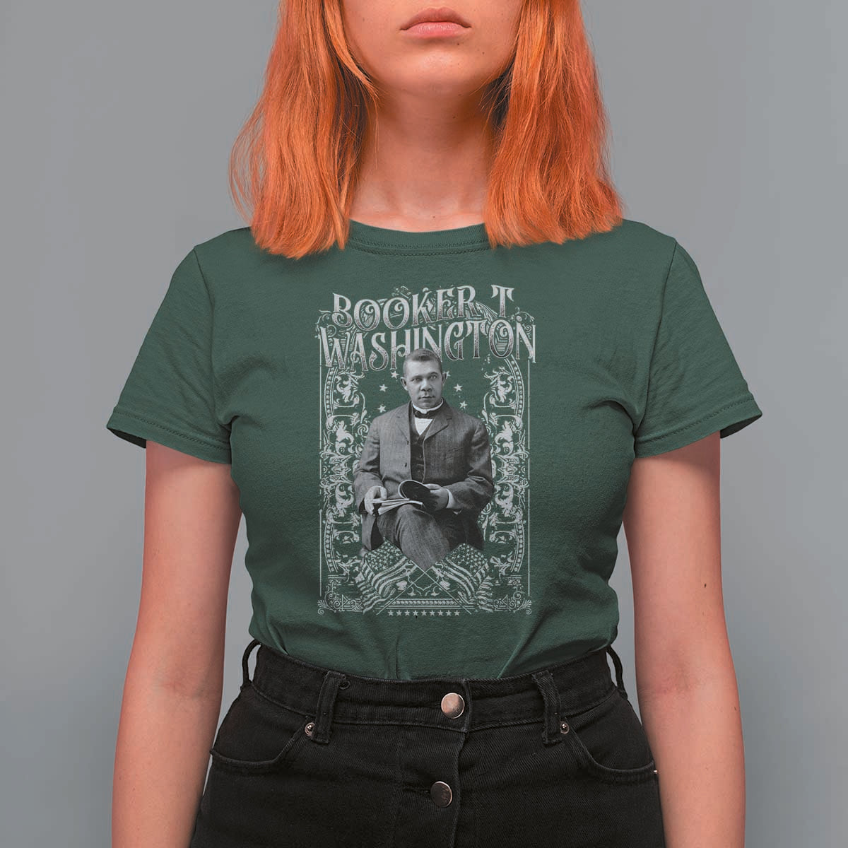 Booker Taliaferro Washington T Shirt For Women African American Educator Black History