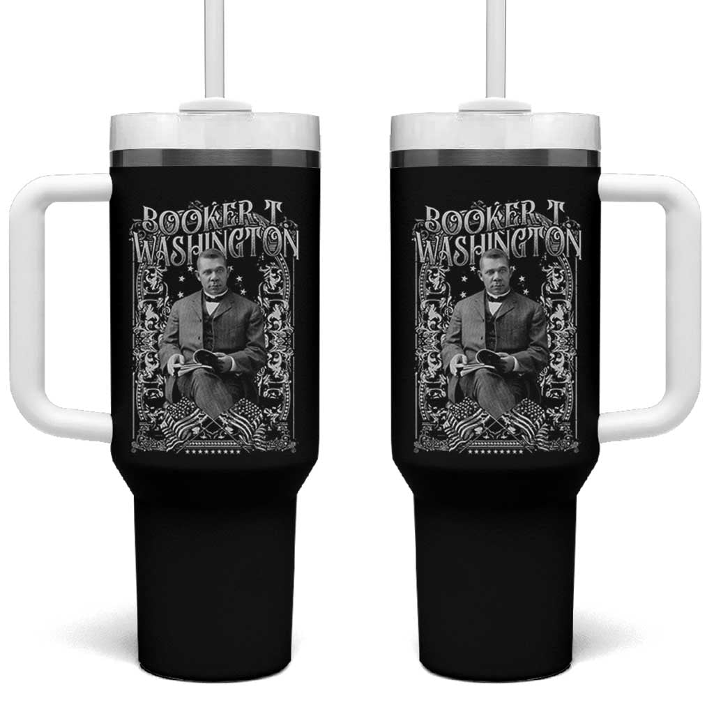 Booker Taliaferro Washington Tumbler With Handle African American Educator Black History