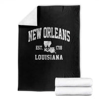New Orleans Louisiana LA Est 1718 Throw Blanket