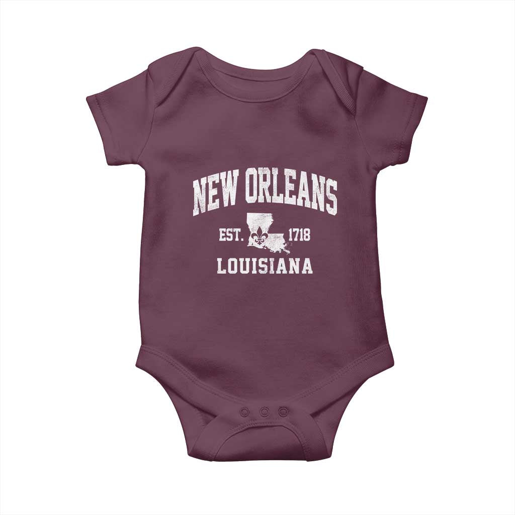 New Orleans Louisiana LA Est 1718 Baby Onesie