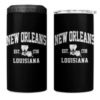 New Orleans Louisiana LA Est 1718 4 in 1 Can Cooler Tumbler