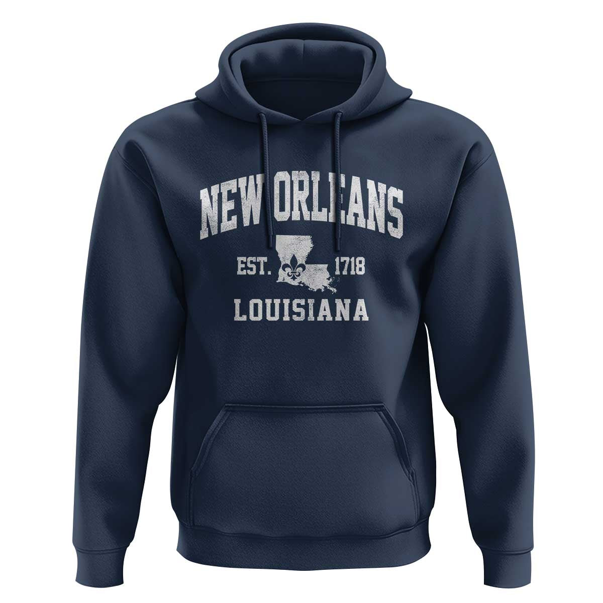 New Orleans Louisiana LA Est 1718 Hoodie