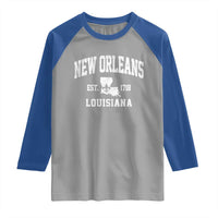 New Orleans Louisiana LA Est 1718 Raglan Shirt