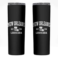 New Orleans Louisiana LA Est 1718 Skinny Tumbler