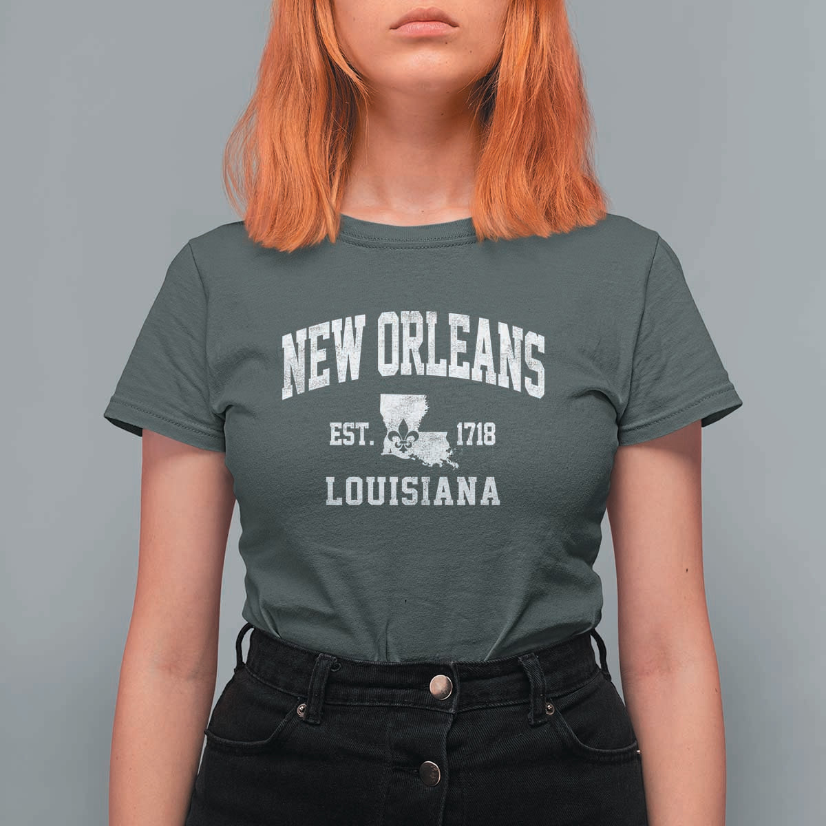 New Orleans Louisiana LA Est 1718 T Shirt For Women