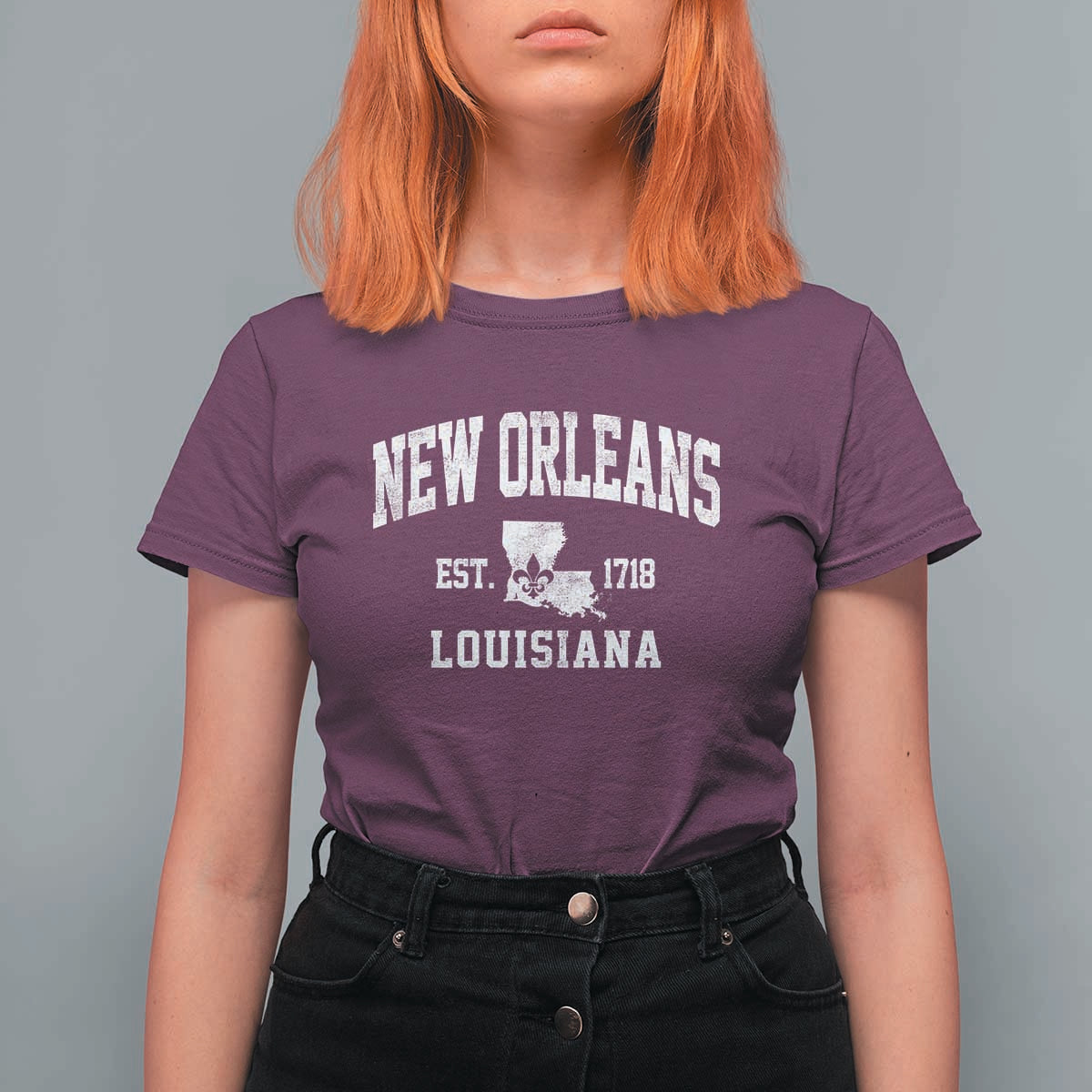 New Orleans Louisiana LA Est 1718 T Shirt For Women