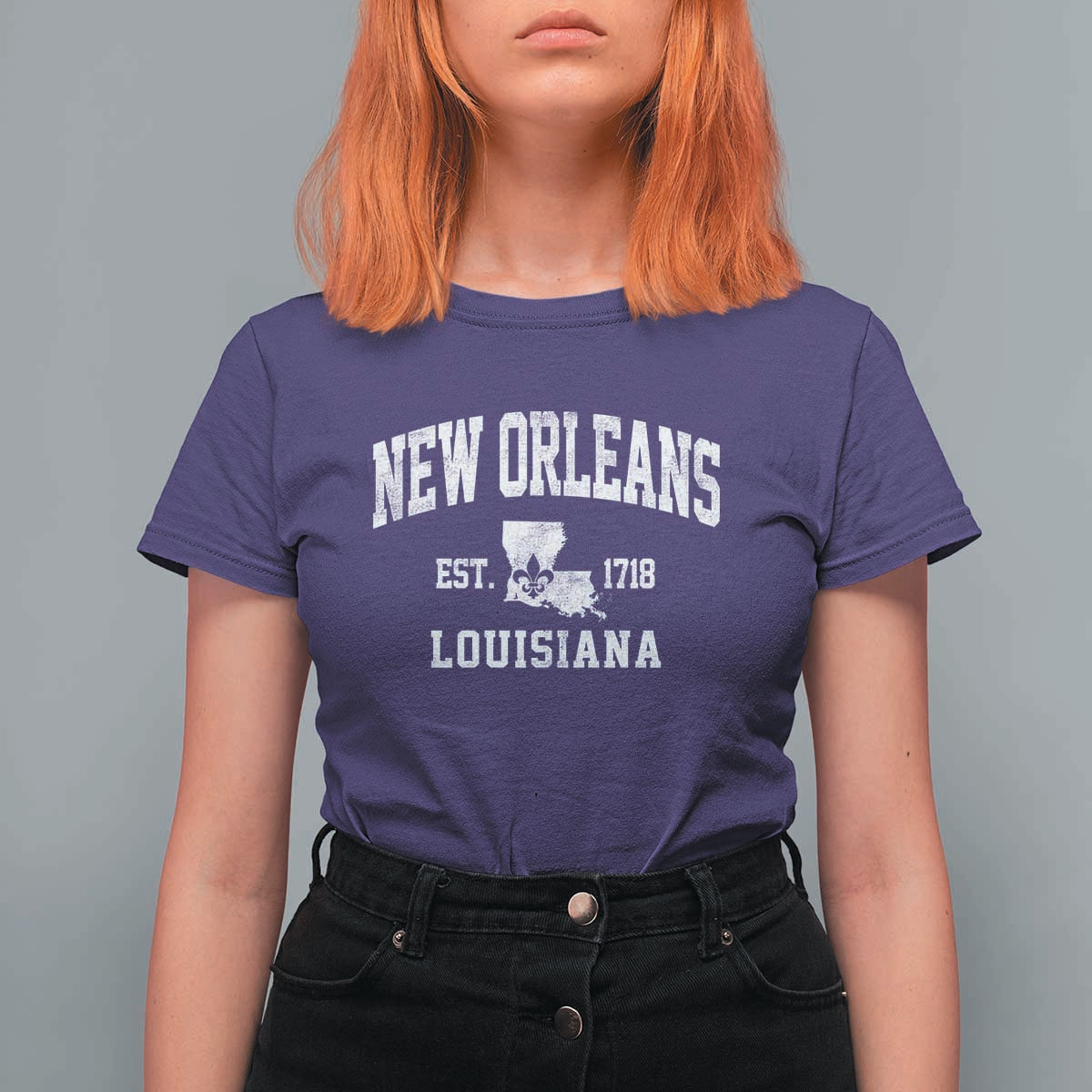 New Orleans Louisiana LA Est 1718 T Shirt For Women