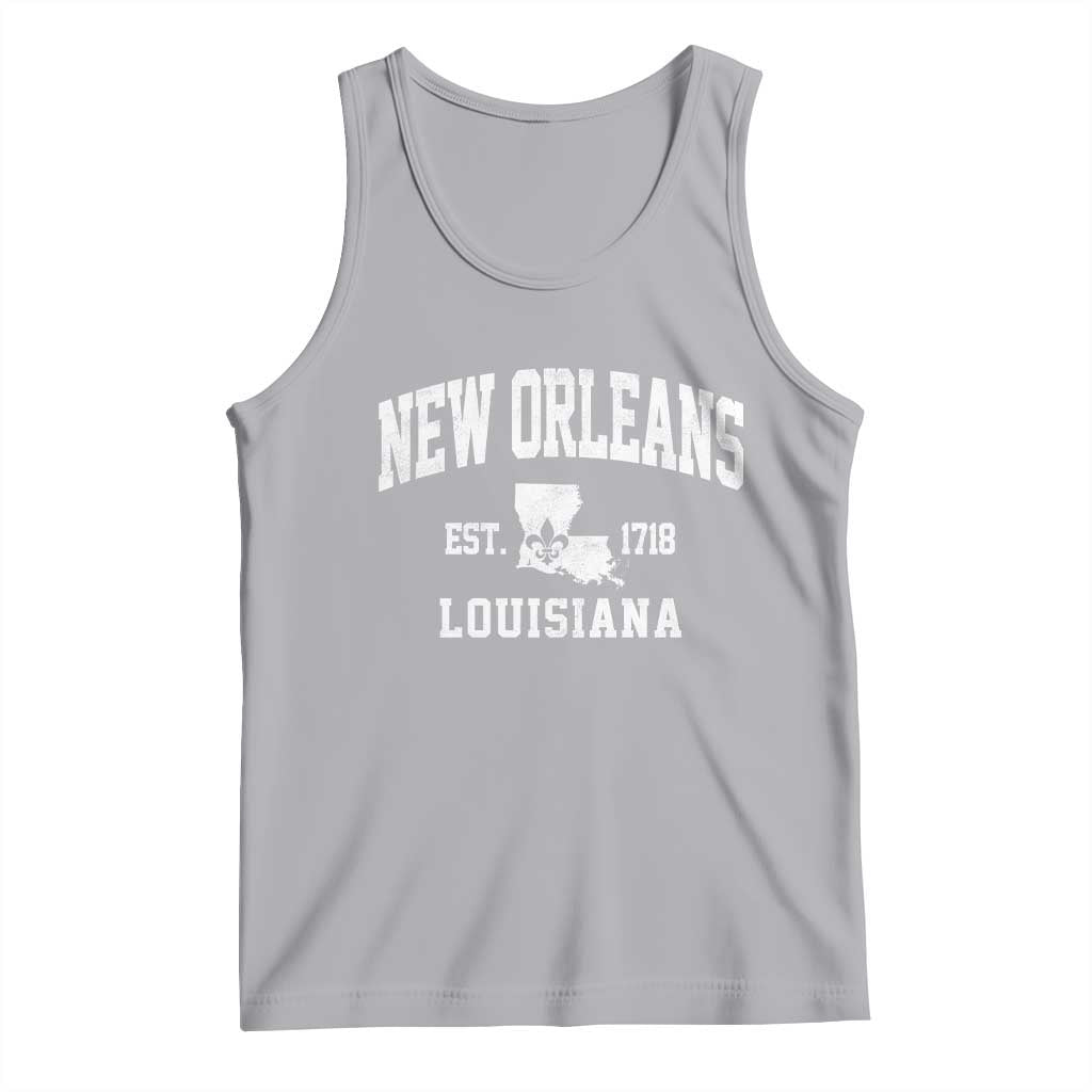 New Orleans Louisiana LA Est 1718 Tank Top