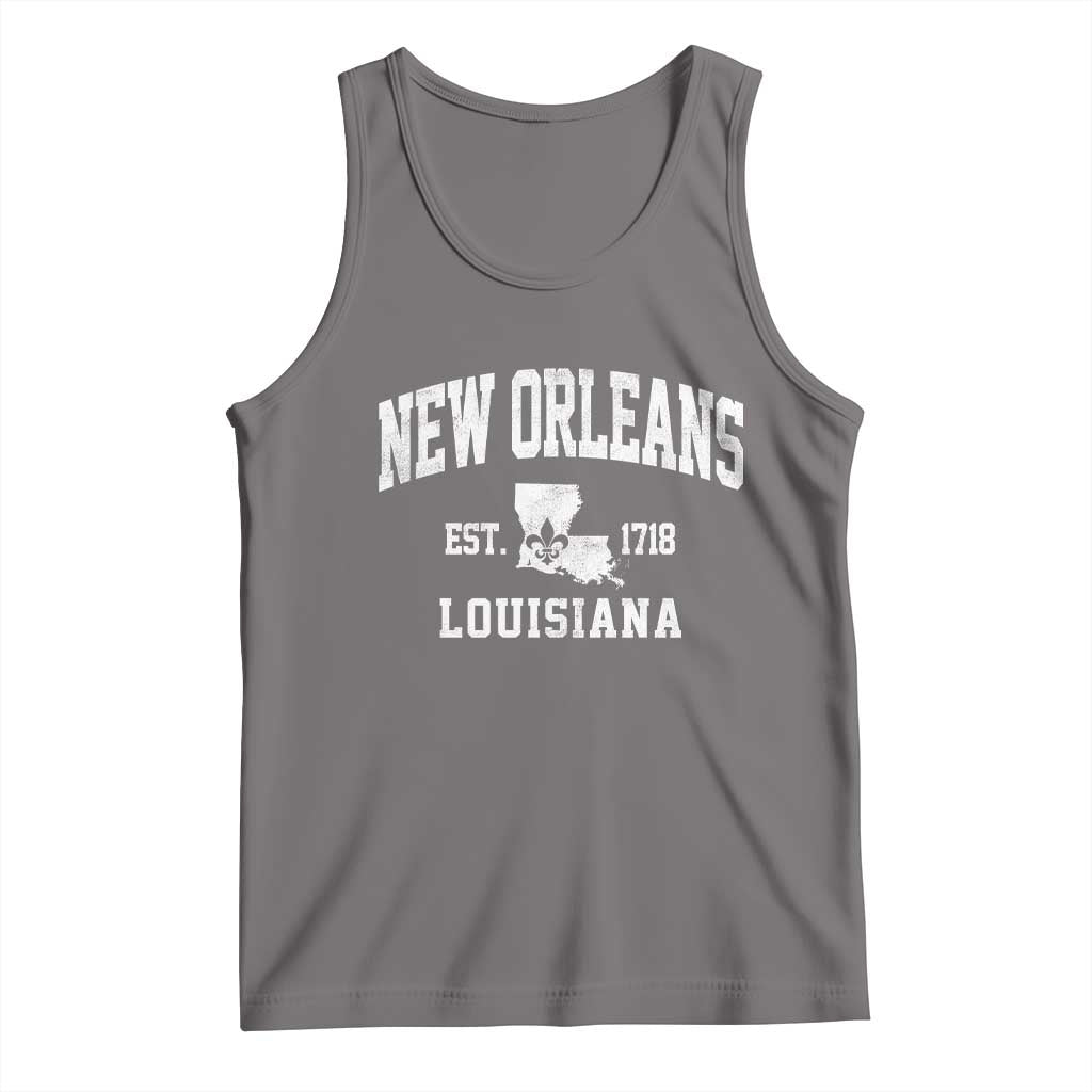 New Orleans Louisiana LA Est 1718 Tank Top
