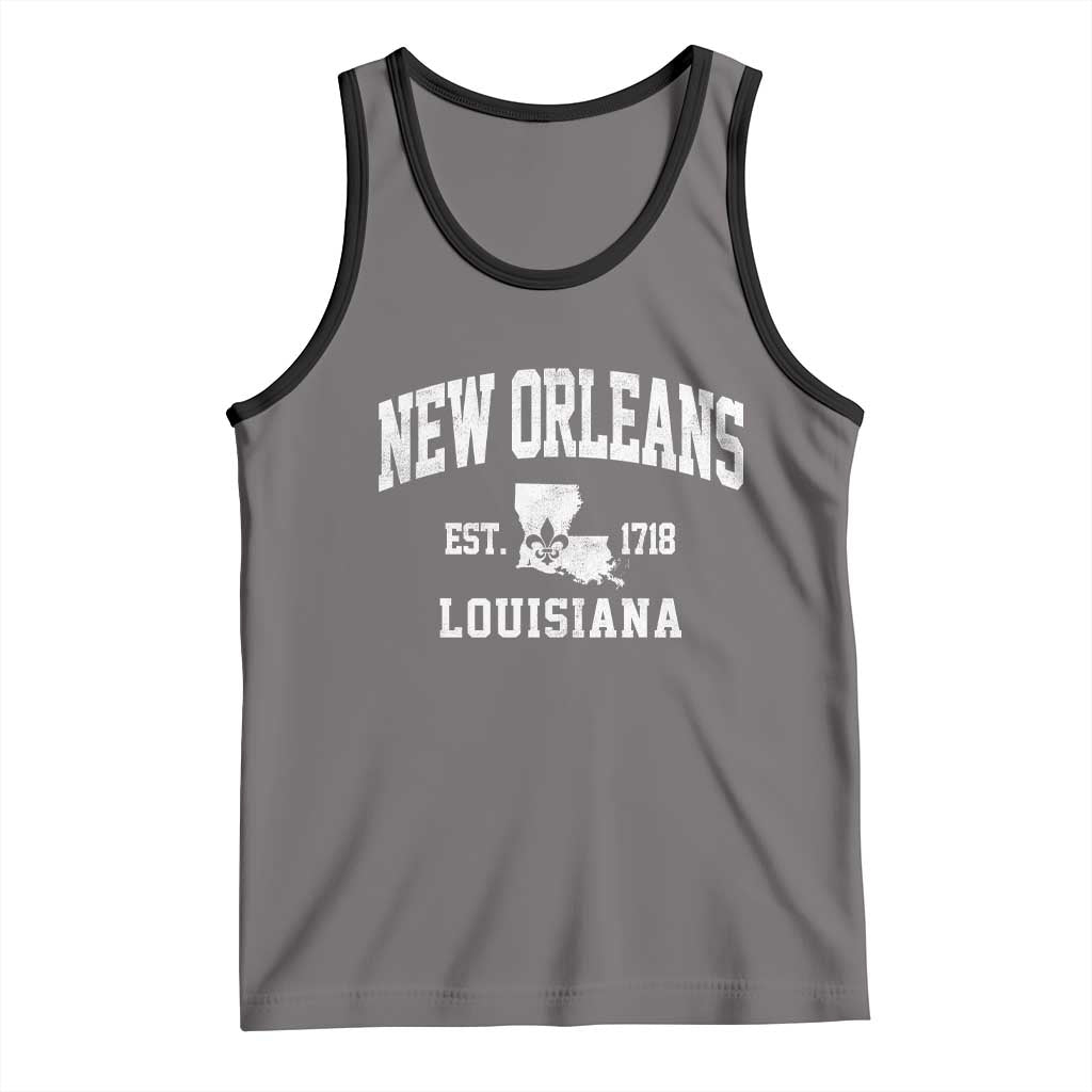 New Orleans Louisiana LA Est 1718 Tank Top