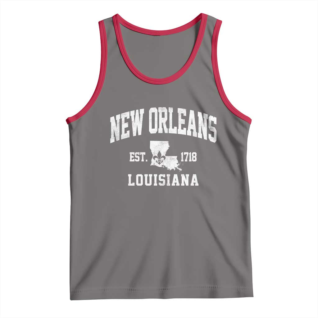 New Orleans Louisiana LA Est 1718 Tank Top