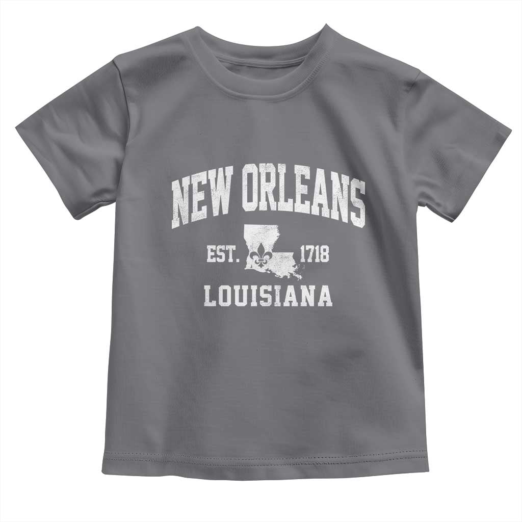 New Orleans Louisiana LA Est 1718 Toddler T Shirt