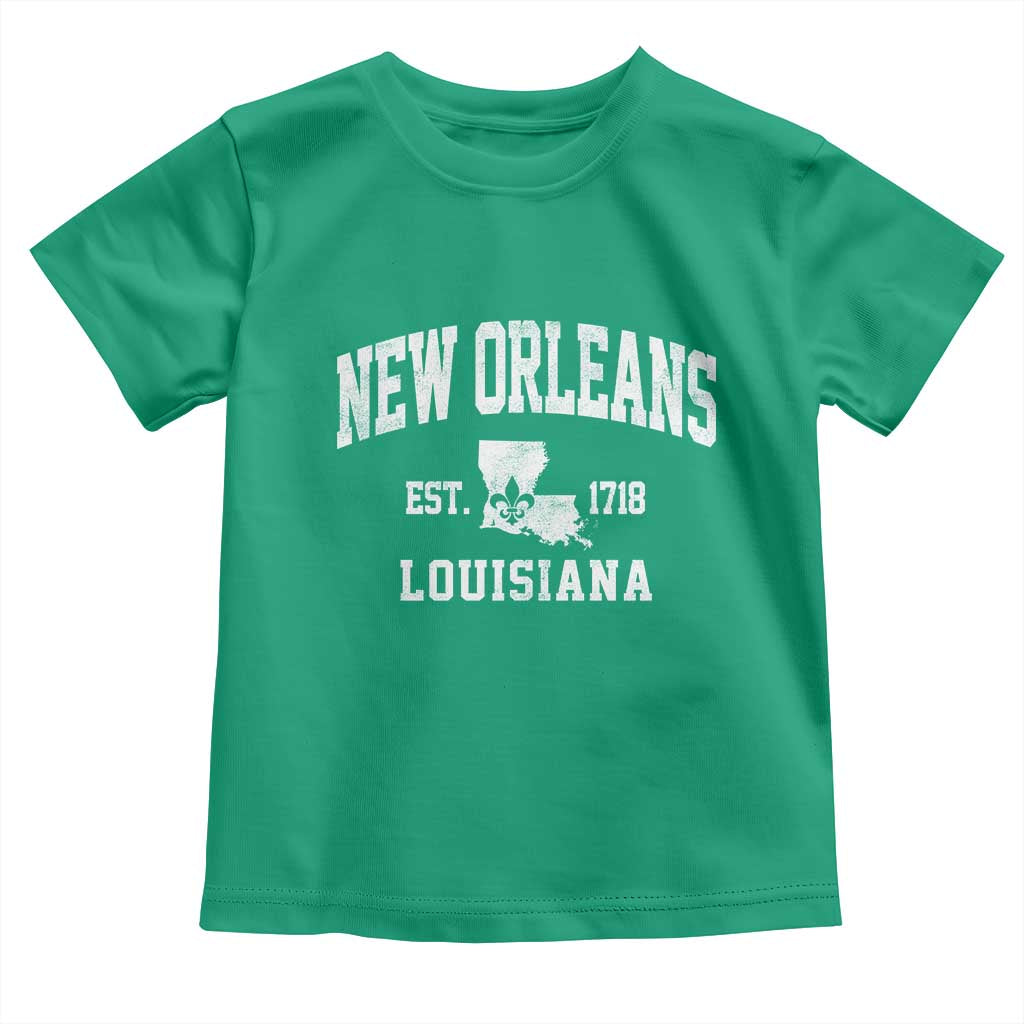 New Orleans Louisiana LA Est 1718 Toddler T Shirt