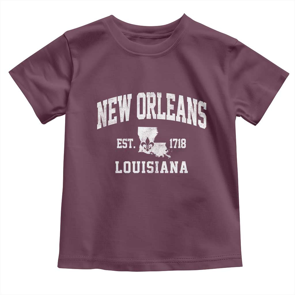 New Orleans Louisiana LA Est 1718 Toddler T Shirt