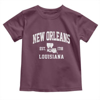 New Orleans Louisiana LA Est 1718 Toddler T Shirt