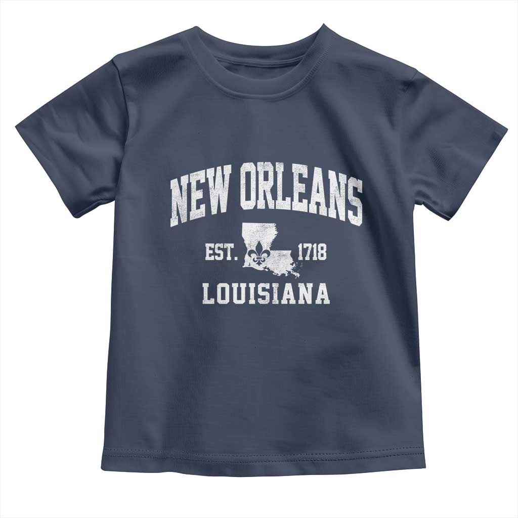 New Orleans Louisiana LA Est 1718 Toddler T Shirt