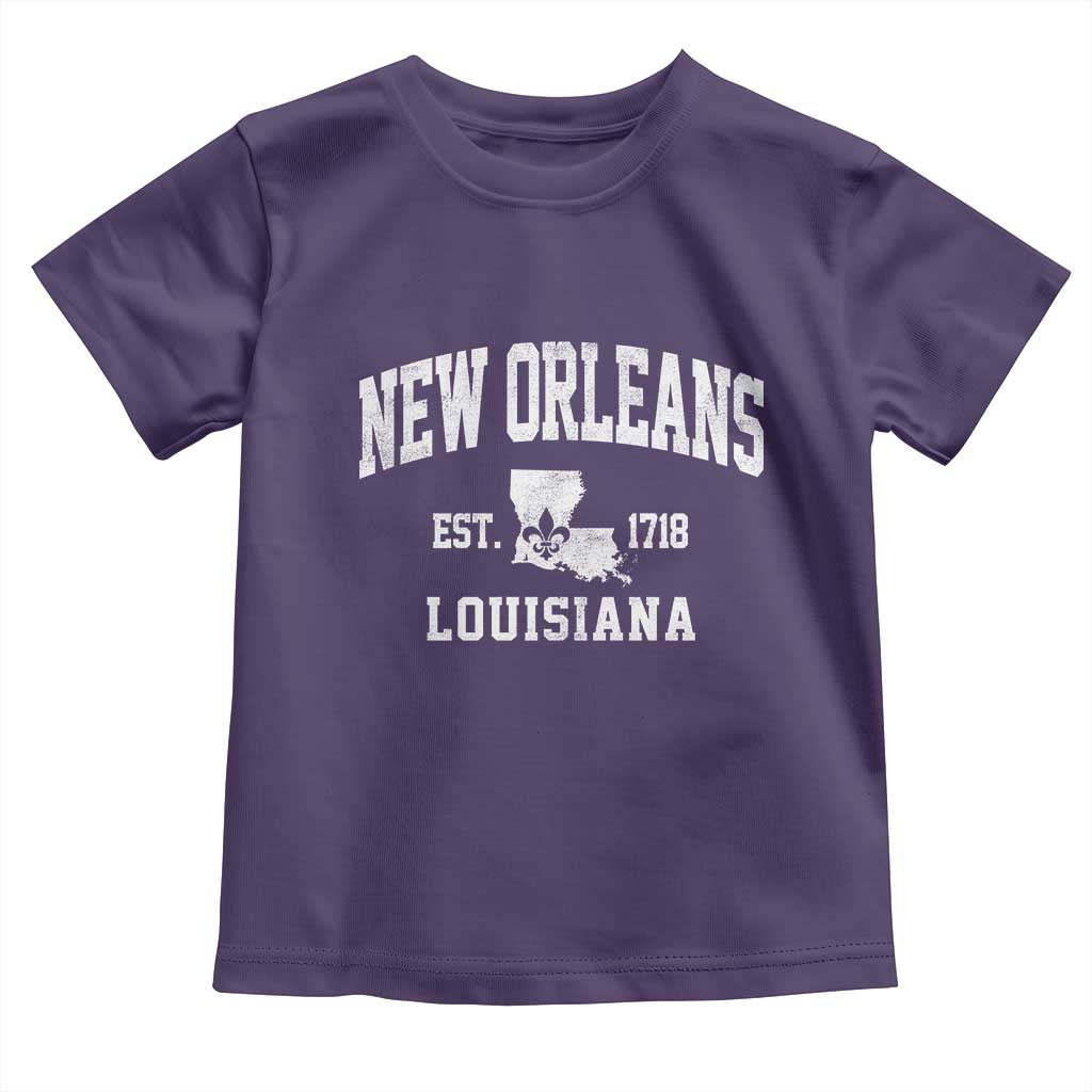 New Orleans Louisiana LA Est 1718 Toddler T Shirt