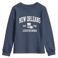 New Orleans Louisiana LA Est 1718 Youth Sweatshirt