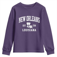 New Orleans Louisiana LA Est 1718 Youth Sweatshirt