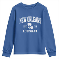 New Orleans Louisiana LA Est 1718 Youth Sweatshirt