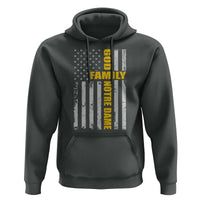 God Family Notre Dame Hoodie Irish Patriotic American Flag