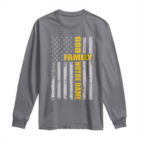 God Family Notre Dame Long Sleeve Shirt Irish Patriotic American Flag