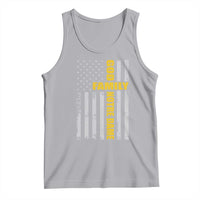 God Family Notre Dame Tank Top Irish Patriotic American Flag
