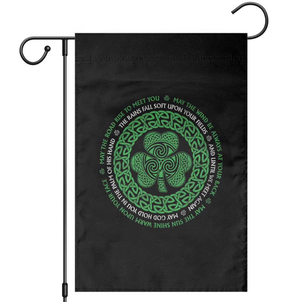 Irish Blessing May The Road Rise To Meet You Garden Flag Celtic Knot Shamrock