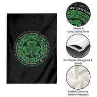 Irish Blessing May The Road Rise To Meet You Garden Flag Celtic Knot Shamrock