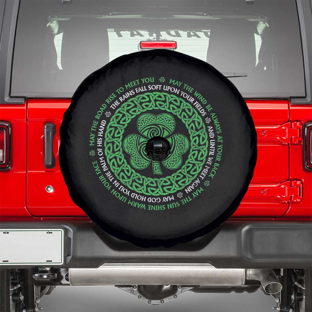 Irish Blessing May The Road Rise To Meet You Spare Tire Cover Celtic Knot Shamrock