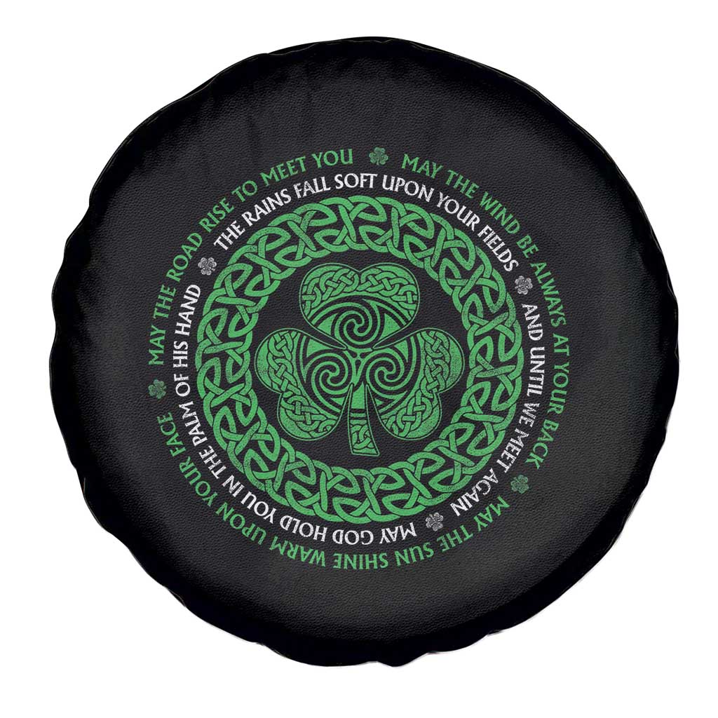 Irish Blessing May The Road Rise To Meet You Spare Tire Cover Celtic Knot Shamrock