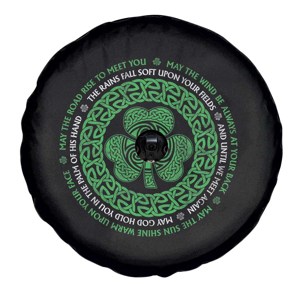 Irish Blessing May The Road Rise To Meet You Spare Tire Cover Celtic Knot Shamrock