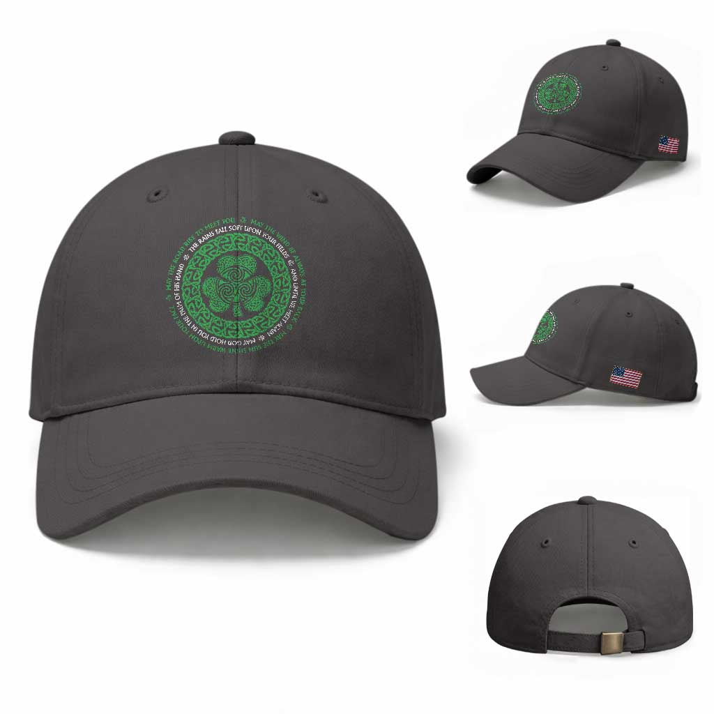 Irish Blessing May The Road Rise To Meet You Baseball Cap Celtic Knot Shamrock