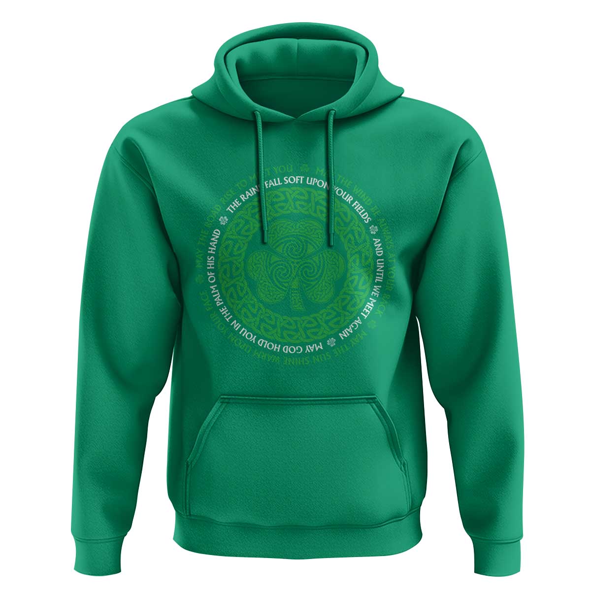 Irish Blessing May The Road Rise To Meet You Hoodie Celtic Knot Shamrock