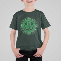Irish Blessing May The Road Rise To Meet You T Shirt For Kid Celtic Knot Shamrock