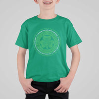 Irish Blessing May The Road Rise To Meet You T Shirt For Kid Celtic Knot Shamrock