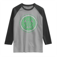 Irish Blessing May The Road Rise To Meet You Raglan Shirt Celtic Knot Shamrock