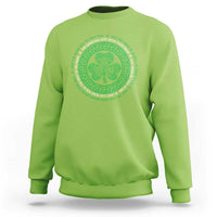 Irish Blessing May The Road Rise To Meet You Sweatshirt Celtic Knot Shamrock