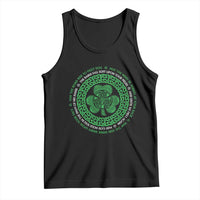 Irish Blessing May The Road Rise To Meet You Tank Top Celtic Knot Shamrock