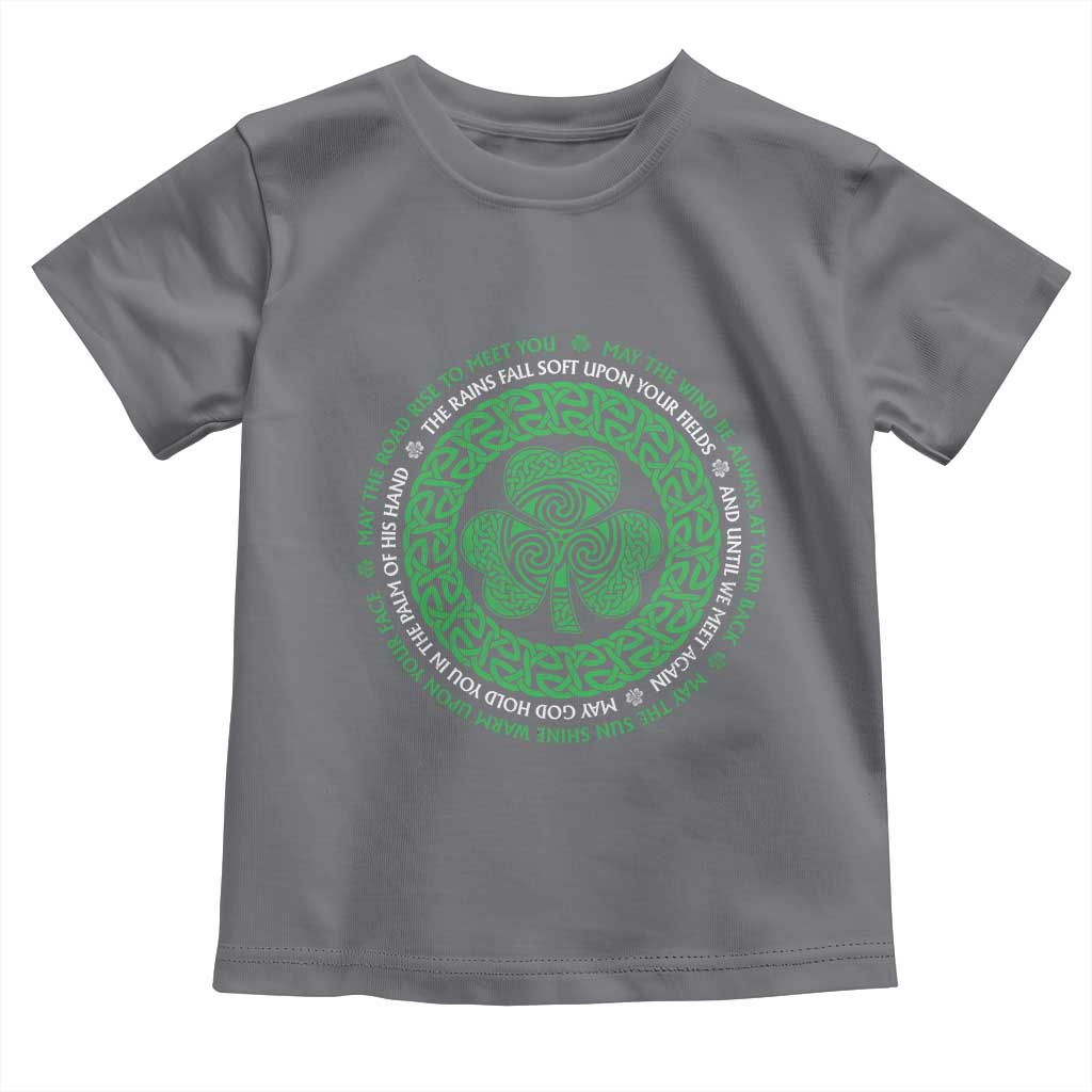 Irish Blessing May The Road Rise To Meet You Toddler T Shirt Celtic Knot Shamrock