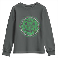 Irish Blessing May The Road Rise To Meet You Youth Sweatshirt Celtic Knot Shamrock