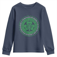 Irish Blessing May The Road Rise To Meet You Youth Sweatshirt Celtic Knot Shamrock