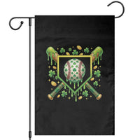 St Patricks Day Baseball Ice Cream Drip Home Plate Garden Flag