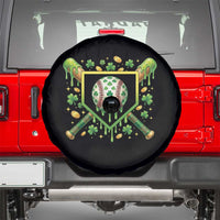 St Patricks Day Baseball Ice Cream Drip Home Plate Spare Tire Cover