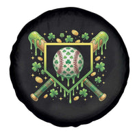 St Patricks Day Baseball Ice Cream Drip Home Plate Spare Tire Cover