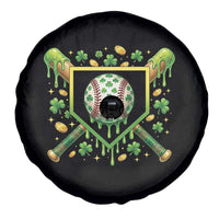 St Patricks Day Baseball Ice Cream Drip Home Plate Spare Tire Cover